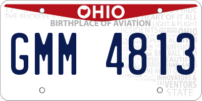 OH license plate GMM4813