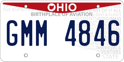 OH license plate GMM4846