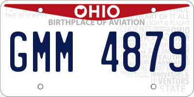 OH license plate GMM4879