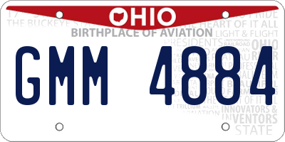 OH license plate GMM4884