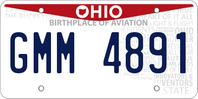 OH license plate GMM4891