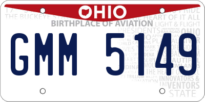 OH license plate GMM5149