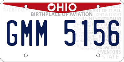 OH license plate GMM5156