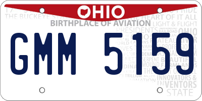 OH license plate GMM5159
