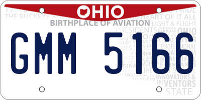 OH license plate GMM5166