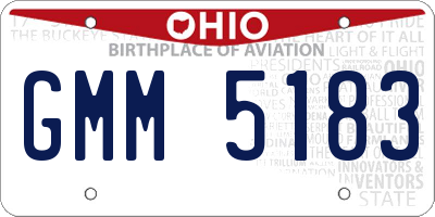 OH license plate GMM5183
