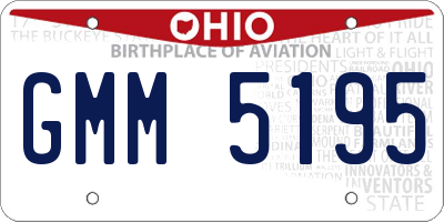 OH license plate GMM5195
