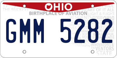 OH license plate GMM5282
