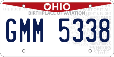 OH license plate GMM5338
