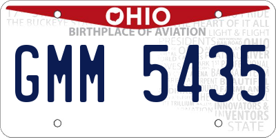 OH license plate GMM5435