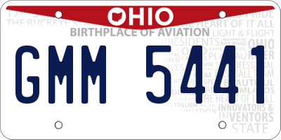 OH license plate GMM5441