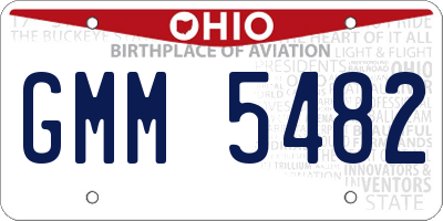 OH license plate GMM5482