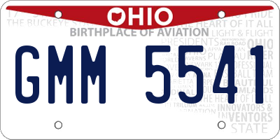 OH license plate GMM5541