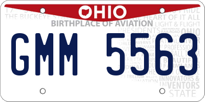 OH license plate GMM5563