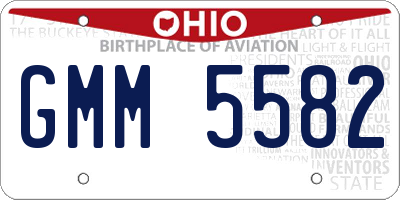 OH license plate GMM5582