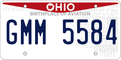 OH license plate GMM5584