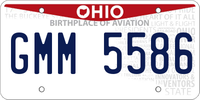 OH license plate GMM5586