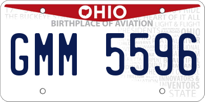 OH license plate GMM5596
