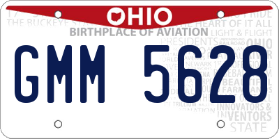 OH license plate GMM5628