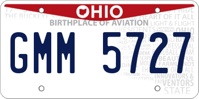 OH license plate GMM5727