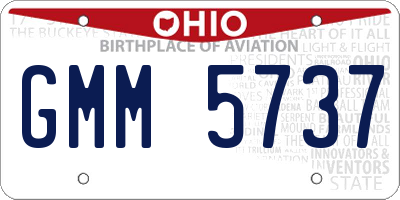 OH license plate GMM5737