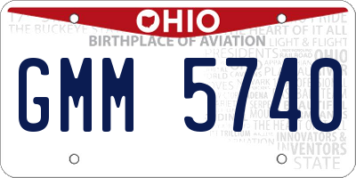OH license plate GMM5740