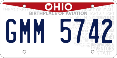 OH license plate GMM5742