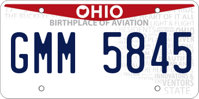 OH license plate GMM5845