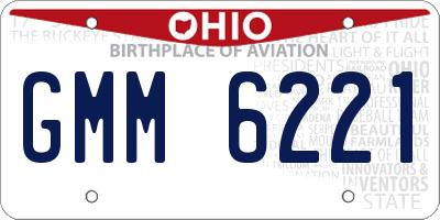 OH license plate GMM6221