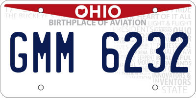 OH license plate GMM6232
