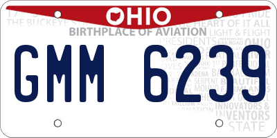 OH license plate GMM6239