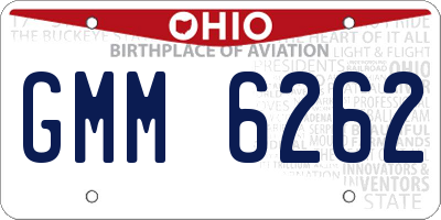 OH license plate GMM6262