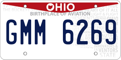 OH license plate GMM6269