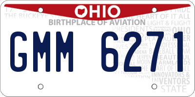 OH license plate GMM6271