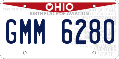 OH license plate GMM6280