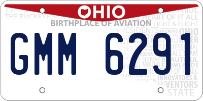 OH license plate GMM6291