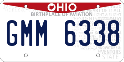 OH license plate GMM6338