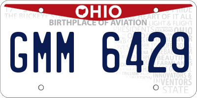 OH license plate GMM6429