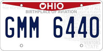 OH license plate GMM6440