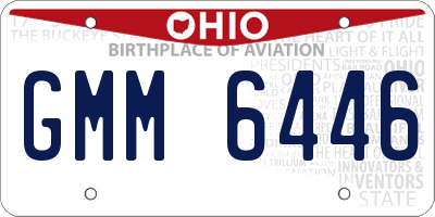 OH license plate GMM6446