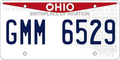 OH license plate GMM6529