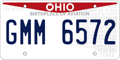 OH license plate GMM6572