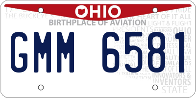 OH license plate GMM6581