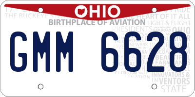 OH license plate GMM6628
