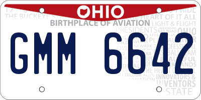 OH license plate GMM6642