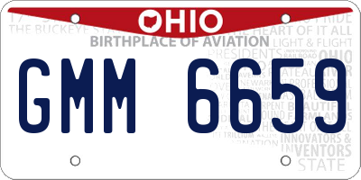 OH license plate GMM6659