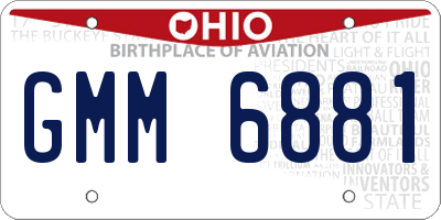 OH license plate GMM6881