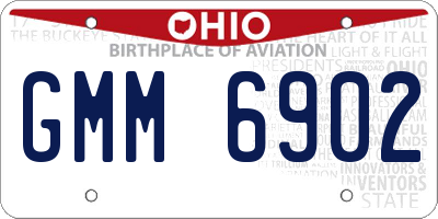 OH license plate GMM6902