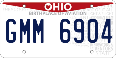 OH license plate GMM6904