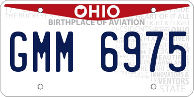 OH license plate GMM6975